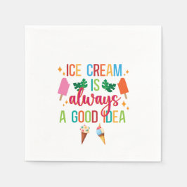 アイスクリームソーシャル スタンダードカクテルナプキン
