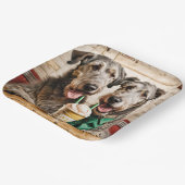 アイスクリームソーダを持つアイルランドの狼 ペーパープレート (傾斜あり)