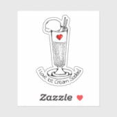 アイスクリームソーダ日 シール (シート)