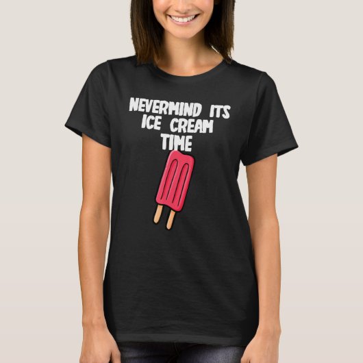 アイスクリームタイムは気にしない Tシャツ (正面)