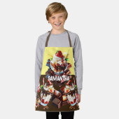 アイスクリームチョコレートキャンディDIY名前の男の子の女の子 エプロン (着用した状態)