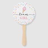 アイスクリームチーム男女の性別が明らかになる ハンドファン (裏面)