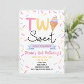 アイスクリームツースウィート2nd誕生日パーティー 招待状 (スタンド正面)