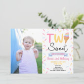 アイスクリームツースウィート2nd誕生日パーティー 招待状 (スタンド正面)