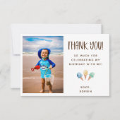 アイスクリームテーマサンキューフォトカード (正面)