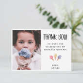 アイスクリームテーマサンキューフォトカード (スタンド正面)