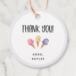 アイスクリームテーマサンキュー フェイバータグ