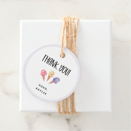 アイスクリームテーマサンキュー フェイバータグ (インサイチュ)