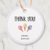 アイスクリームテーマサンキュー フェイバータグ (正面)