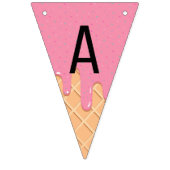 アイスクリームテーマパーティー バンティングフラッグ (第3の旗)
