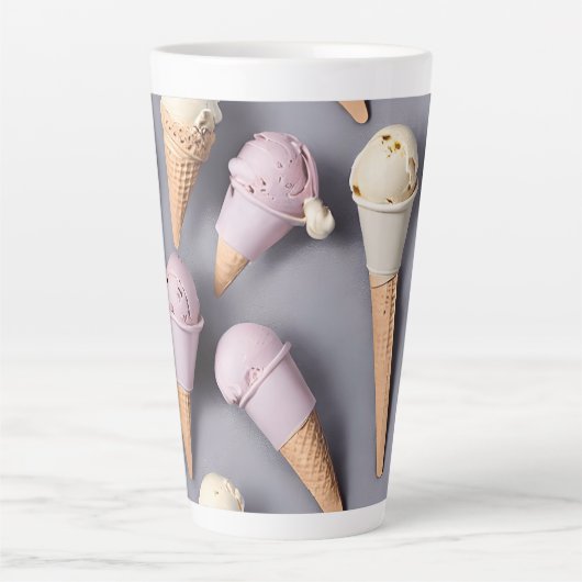 アイスクリームテーママグ カフェラテマグ (正面)