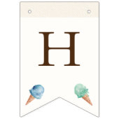 アイスクリームテーマ誕生日パーティバンティングフラッグ バンティングフラッグ (第1の旗)