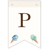 アイスクリームテーマ誕生日パーティバンティングフラッグ バンティングフラッグ (第3の旗)