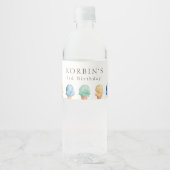 アイスクリームテーマ誕生日パーティーウォーターボトルラベル ペットボトルラベル (正面)