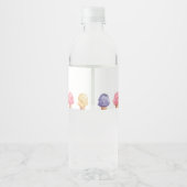 アイスクリームテーマ誕生日パーティー ペットボトルラベル (裏面)