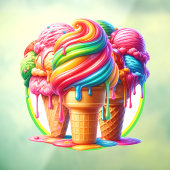 アイスクリームテーマ – おいしい! ウィンドウサイン (シート3)