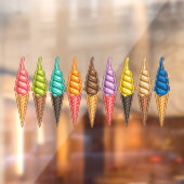 アイスクリームテーマ – おいしい！ ウィンドウサイン (シート2)