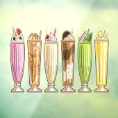 アイスクリームテーマ – おいしい！ ウィンドウサイン (シート3)