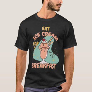 アイスクリームデイは無料フローズンヨーグルトで愛を表現 Tシャツ