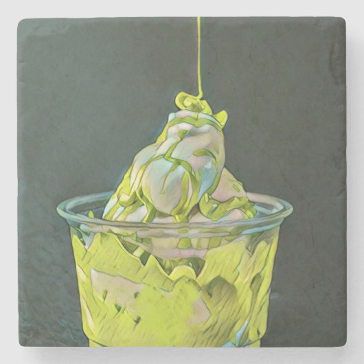 アイスクリームデイギフト ストーンコースター (正面)