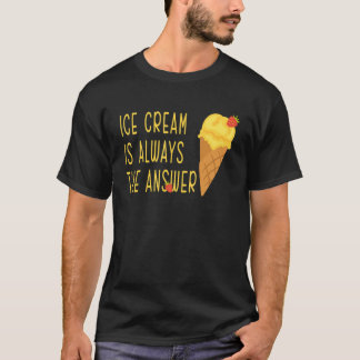 アイスクリームデイレモンストロベリーアイスクリームいつも Tシャツ