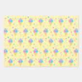 アイスクリームデザイン ラッピングペーパーシート (正面)