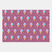 アイスクリームデザイン ラッピングペーパーシート (正面3)