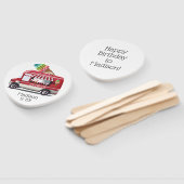 アイスクリームトラックカスタム文字ファンセット ハンドファン (組立なし)