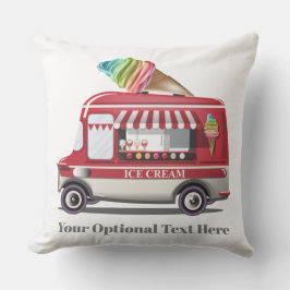 アイスクリームトラックカスタム文字装飾用クッション アウトドアクッション