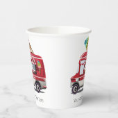 アイスクリームトラックカスタム文字 紙コップ (左)