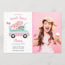 アイスクリームトラックスイートタイムピンクガール誕生日