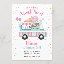 アイスクリームトラックスイートタイムピンクガール誕生日