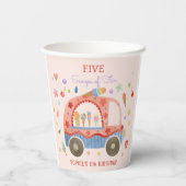 アイスクリームトラックスクープのおもしろい子供の誕生日 紙コップ (裏面)