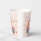 アイスクリームトラックスクープのおもしろい子供の誕生日 紙コップ (右)