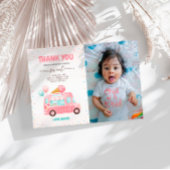 アイスクリームトラックスクープ誕生日の写真 サンキューカード