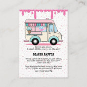 アイスクリームトラックスクープ赤ちゃんシャワーを振り撒く エンクロージャーカード (正面)