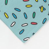 アイスクリームトラックデザイン名前をカスタムする フリースブランケット (角)