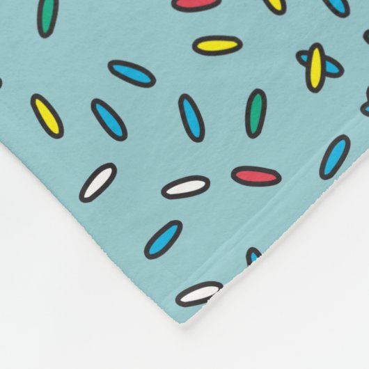 アイスクリームトラックデザイン名前をカスタムする フリースブランケット (角)