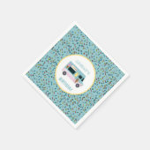 アイスクリームトラックデザイン誕生日パーティー スタンダードカクテルナプキン (角)