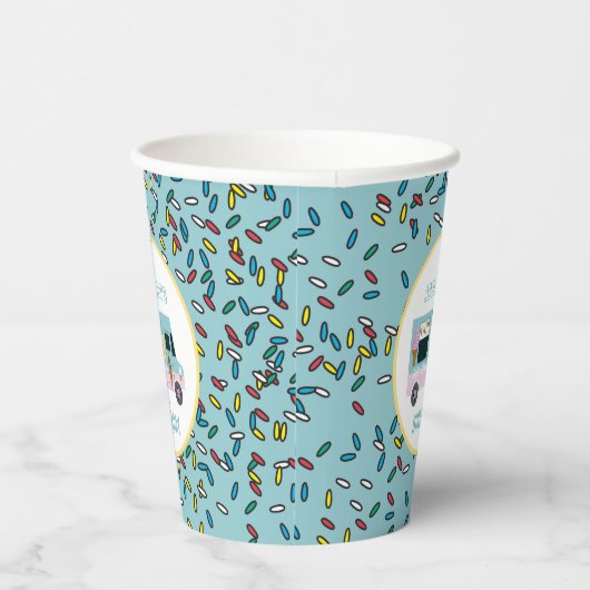 アイスクリームトラックデザイン誕生日パーティー 紙コップ (右)