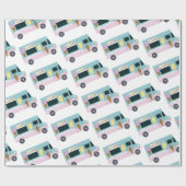 アイスクリームトラックデザイン ラッピングペーパー (フラット)