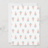 アイスクリームトラックバースデーパーティーイベント招待状 招待状 (裏面)