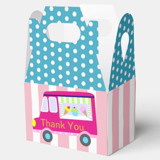 アイスクリームトラックパーティー フェイバーボックス (オープン)