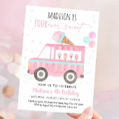 アイスクリームトラックフォーエバースウィート誕生日 招待状