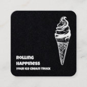 アイスクリームトラックプレミアム スクエア名刺 (正面)