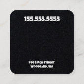 アイスクリームトラックプレミアム スクエア名刺 (裏面)