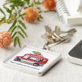 アイスクリームトラック名前をカスタムするキーチェーン キーホルダー (側面)