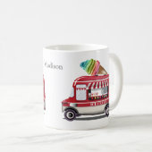 アイスクリームトラック名前をカスタムするマグ コーヒーマグカップ (正面右)