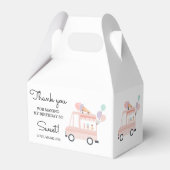 アイスクリームトラック夏1st女の子の誕生日お願いボックス フェイバーボックス (裏面サイド)