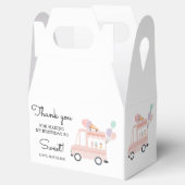 アイスクリームトラック夏1st女の子の誕生日お願いボックス フェイバーボックス (オープン)